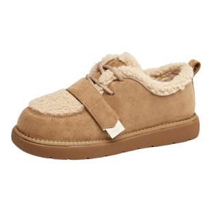 大东棉鞋女款冬季加绒加厚毛毛鞋2025新款厚底保暖雪地靴女勃肯鞋