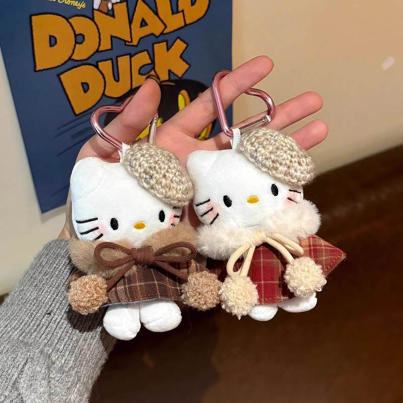 爱心扣KT猫钥匙挂挂件挂件玩偶kitty挂件扣