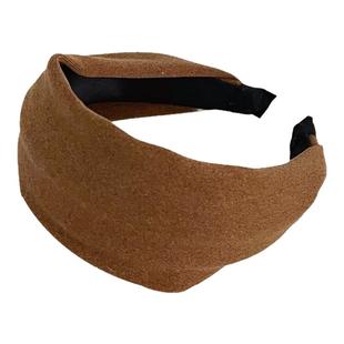 紫色绒面！软糯糯的针织宽边秋冬发箍发卡超宽发带发卡头饰发饰女