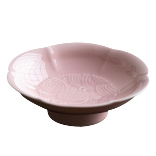 陶瓷小号高脚盘茶点盘下午茶点心盘复古禅意零食小吃碟茶壶壶承托