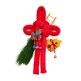 新年万字结挂饰入户门挂件马年喜庆橱窗氛围布置装饰品高级感新款