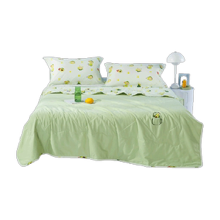 罗莱生活LOVO乐蜗全棉夏凉被可水洗夏被纯棉薄空调被子夏季棉被