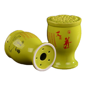 艾灸罐陶瓷刮痧杯家用盒一体专用随身灸器具防烫工具多功能熏蒸仪