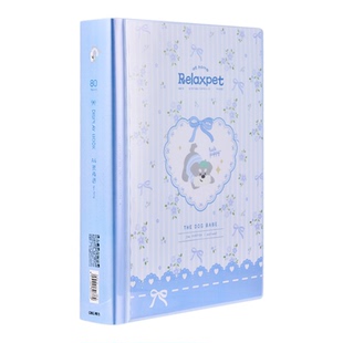 得力资料册a4透明插页ins高颜值30页40页60页80页a3试卷夹收纳册