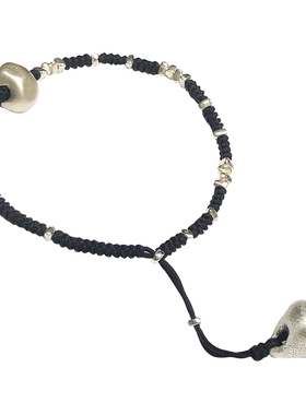 女款纯银原创手工编织手链精致