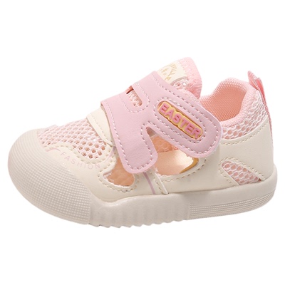 夏季宝宝网面透气软底学步鞋