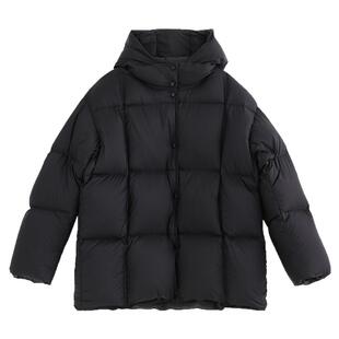 诺诺公主S1N初中生立领连帽羽绒服女2025新款冬中长款面包服外套