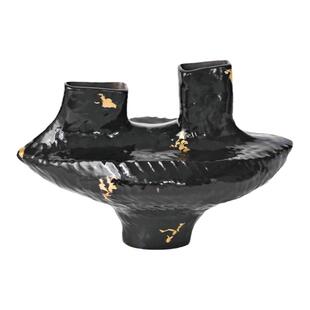 大丹 正品 《艺术》中古藏品/大师级金箔大漆 样板间会所花器摆件