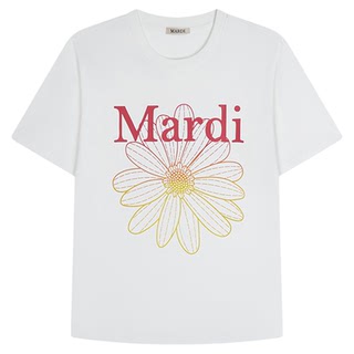 【肖恩专享】MARDI小雏菊2026夏季短袖T恤上衣女MTX2622008