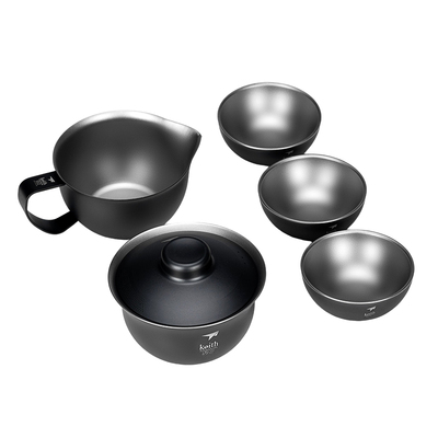 KEITH铠斯功夫茶杯健康纯钛套装