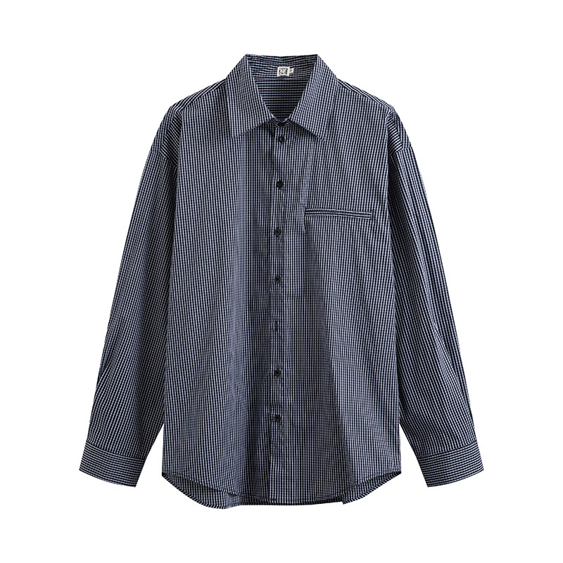 COLN想要miu里miu气怎么能没有1件称心如意的2025春长袖格子衬衫