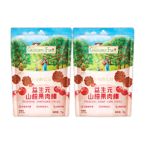 爷爷的农场益生元山楂棒72g×2件