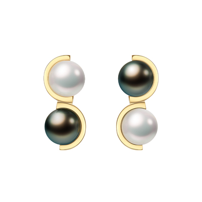 LynnHaven麟玟大溪地黑珍珠耳饰