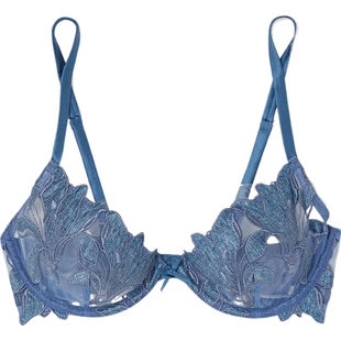 【折扣】Fleur du Mal 夏季女刺绣弹力绢网带钢圈文胸