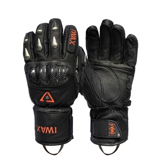 IWAX高山双板竞技滑雪手套男女款冬季防水保暖皮质保护壳专业运动