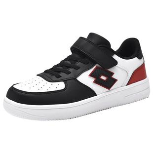 乐途童鞋男童板鞋春季新款皮面中大童休闲鞋防滑低帮空军一号女宝