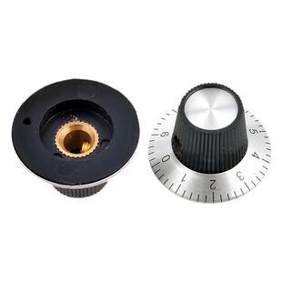 带数字刻度盘 金属面 电位器旋钮 C2 C-2 6MM 30X17 旋钮帽