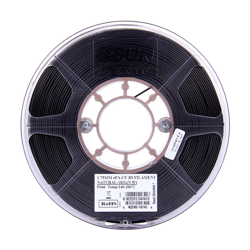 易生eSUN 尼龙碳纤维PA-CF carbonfiber3D打印机耗材FDM材料厂家直销1KG 1.75MM