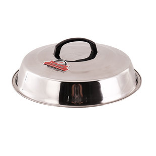 不锈钢锅盖炒锅家用通用高拱蒸锅加高加深高盖圆形老式大铁锅盖鼎