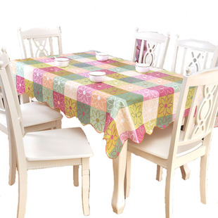 桌布防水防油热销长方形防烫餐桌台布正方形家用田园圆茶几布包邮