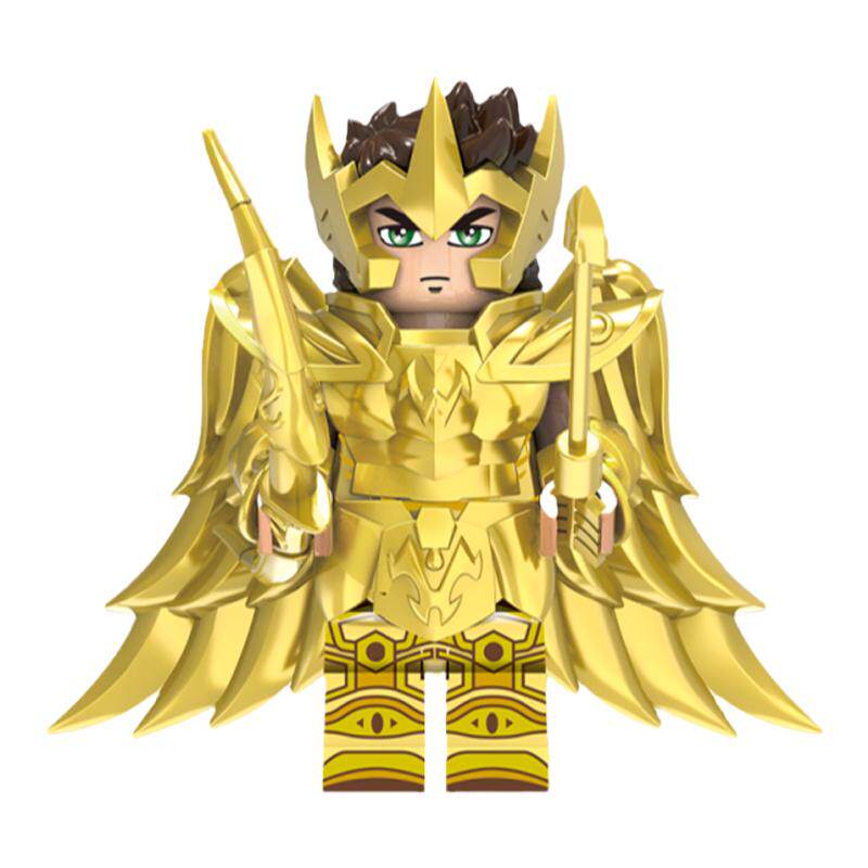 十二宫圣星座战士拼插积木小人仔
