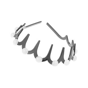 珍珠带齿大波浪发箍女高颅顶头箍高级感洗脸发捆洋气时尚发卡头饰