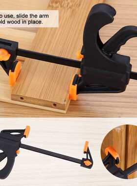 Plastic F Clamps Set 4-Piece, 100mm 4 inch Bar F Clamps Gri