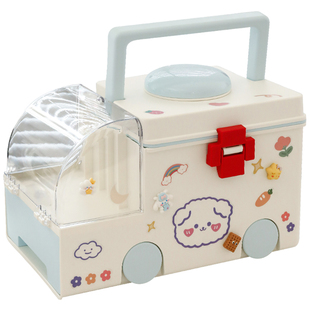 可爱大号药箱家庭装药物药品收纳盒大容量婴儿儿童急救应急医药箱