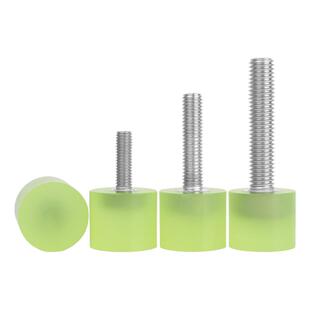 固万基聚氨酯包胶螺丝缓冲防撞螺钉不锈钢减震螺杆胶头螺栓M3-M10