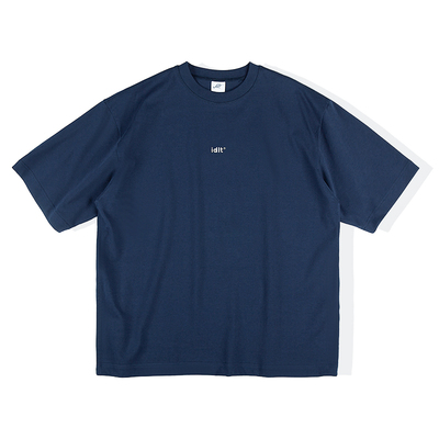 廓形重磅落肩宽松短袖高密厚特