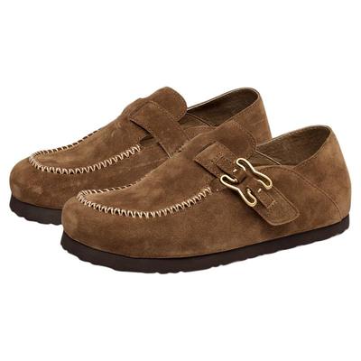 莎莎苏厚底勃肯单鞋豆豆鞋懒人鞋