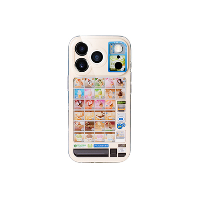壳空间原创冰淇淋自动贩卖机适用苹果17/16手机壳iPhone15promax新款手机套14全包气囊防摔小众高级感外壳