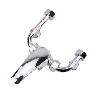 全铜电热水器混水阀明装开关冷热混合阀U型出水龙头淋浴花洒配件