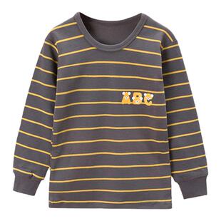 男童加厚秋衣儿童内衣女童保暖纯棉春秋宝宝全棉小中大童男孩睡衣