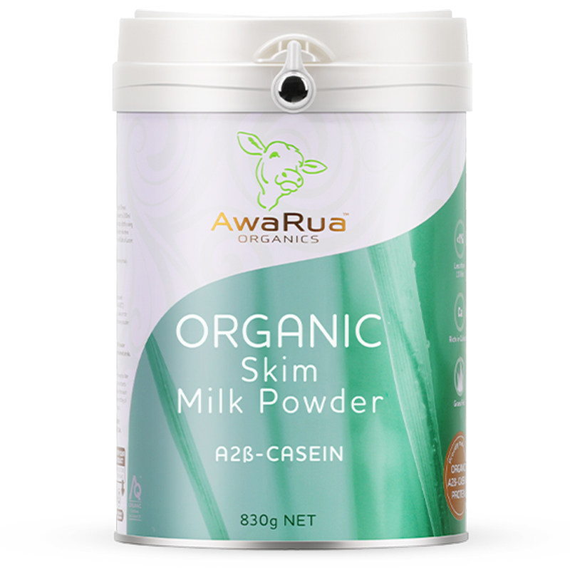 阿瓦鲁脱脂牛奶粉成人中老年高钙无糖0脂肪低脂新西兰进口有机A2