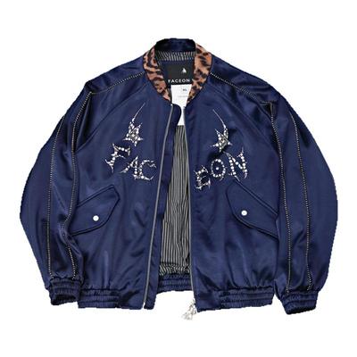 FACEON美式甜酷烫钻夹克男女同款