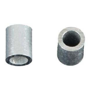 单铝管 50个铝卡子夹管 穿线管固定管 线组制作渔具配件钓鱼用品