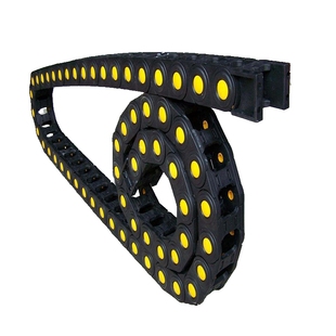 塑料尼龙拖链工程机床电缆履带高速静音尼龙拖链线槽桥式封闭链条