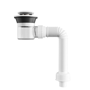 箭牌超薄下水套装侧排墙排防臭通用伸缩排水管可视化弹跳下水器翻