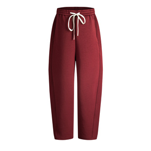 Navigare意大利小帆船时尚香蕉裤女2025秋冬新款加厚抽绳休闲长裤