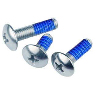 大扁头十字涂胶防松防震防脱落点蓝胶尼龙带胶碳钢镀锌螺丝钉M3M4