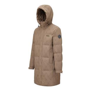 波司登2025新款冬季男经典休闲时尚厚羽绒服中长款连帽情侣款