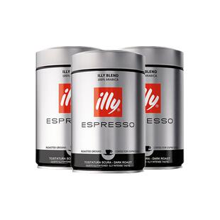 【自营】illy意利咖啡粉阿拉比卡250g*3罐