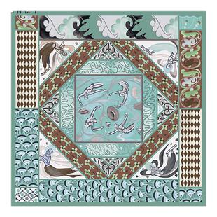 敦煌研究院飞天游泳图丝巾围巾礼盒套装送长辈送朋友生日礼物文创