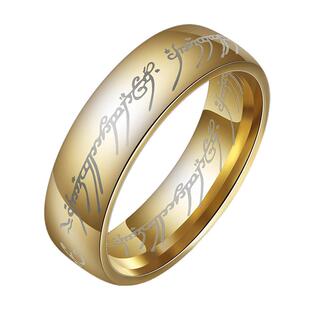 新品钛钢戒指欧美影视周边霍比特人指环王至尊魔戒不锈钢戒指现货