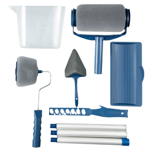 刷墙工具神器滚筒刷乳胶漆伸缩杆刷子刷漆滚子油漆刷涂料托盘套装