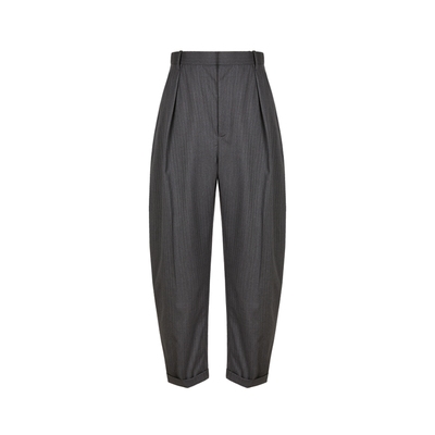 【LESSxSamuel】春秋高腰西装裤女个性高级感锥型香蕉裤2O7E10050