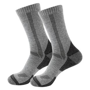 里海狼美利奴羊毛袜男士户外登山徒步运动袜女中筒袜子排汗保暖