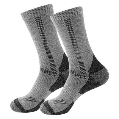 里海狼美利奴羊毛袜男士户外登山徒步运动袜女中筒袜子排汗保暖