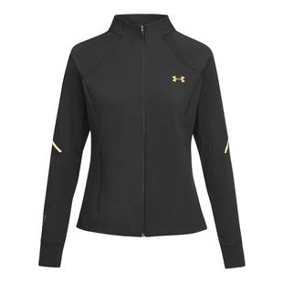 UA安德玛马年新款女子休闲运动修身拉链针织夹克外套 6014318-001
